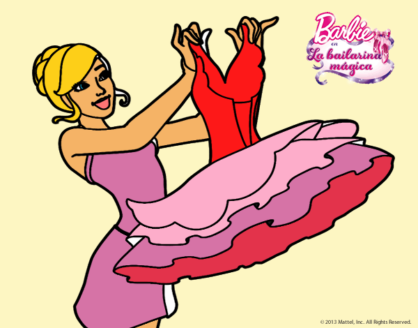 Barbie y su vestido de ballet