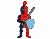 Caballero con espada y escudo