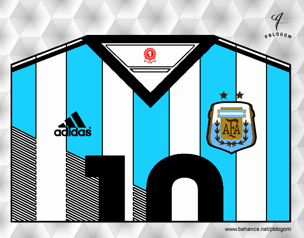 Camiseta del mundial de fútbol 2014 de Argentina