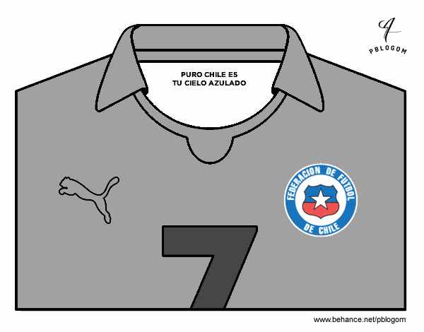 Camiseta del mundial de fútbol 2014 de Chile