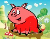 Cerdito de granja