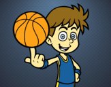 Jugador de baloncesto junior