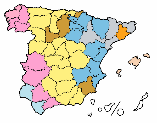 Dibujo De Las Provincias De España Pintado Por En Dibujos.net El Día 28 