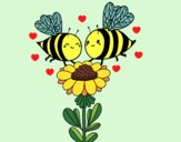 Pareja de abejas