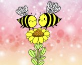 Pareja de abejas