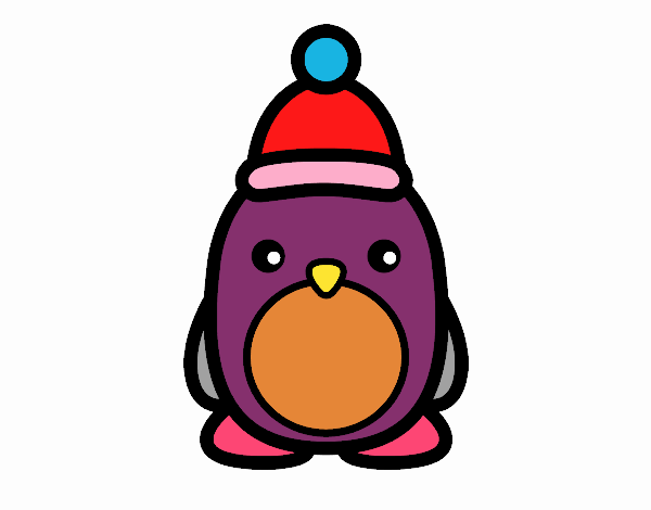 Pingüino navideño