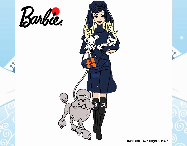 Barbie con sus mascotas