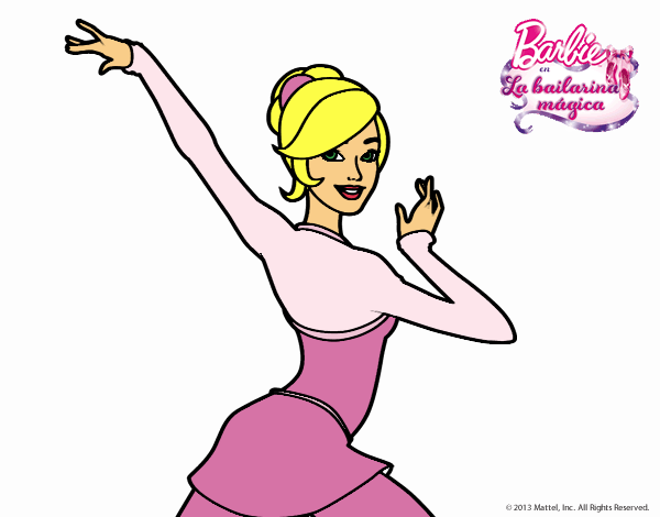 Barbie en postura de ballet