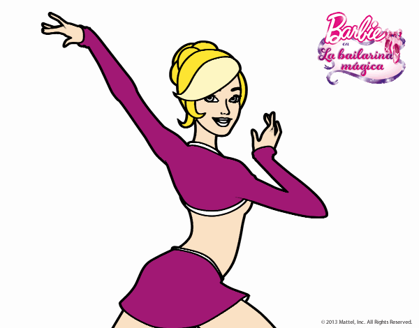 Barbie en postura de ballet