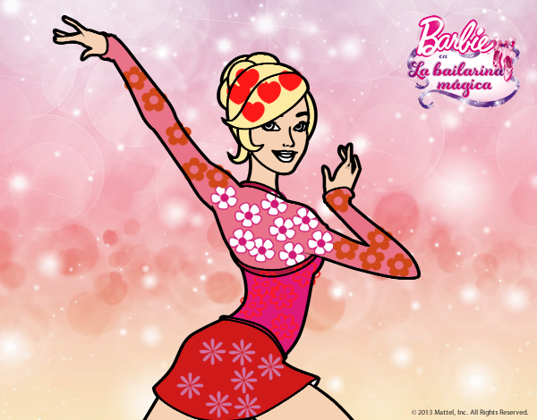 Barbie en postura de ballet