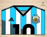 Camiseta del mundial de fútbol 2014 de Argentina