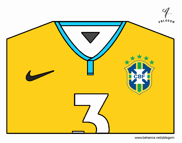 Camiseta del mundial de fútbol 2014 de Brasil