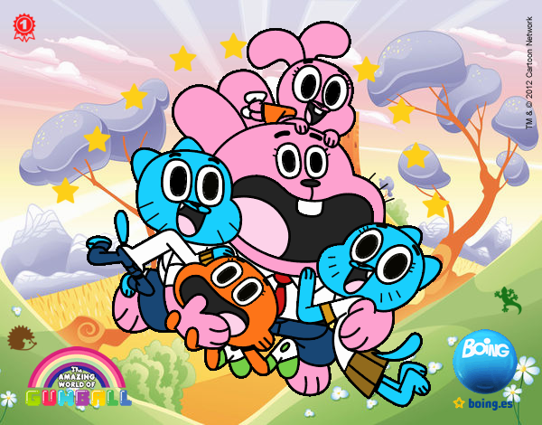 Gumball y amigos contentos