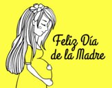 Mamá embarazada en el día de la madre