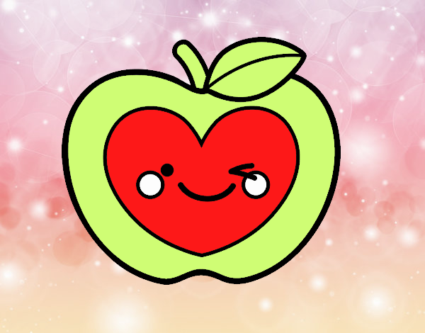 Manzana corazón