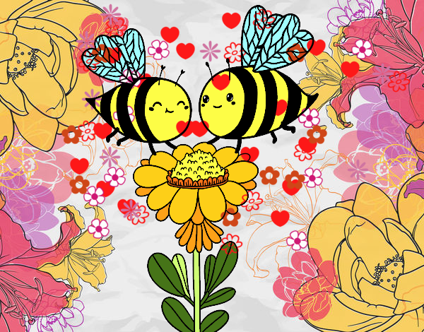 Pareja de abejas