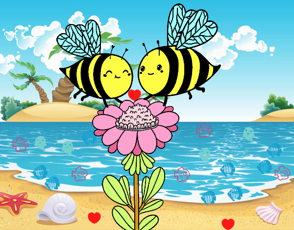 Pareja de abejas