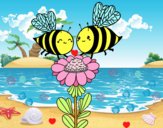 Pareja de abejas