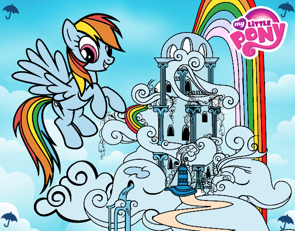 Rainbow Dash en su palacio