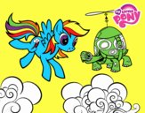 Rainbow Dash y la tortuga tanque