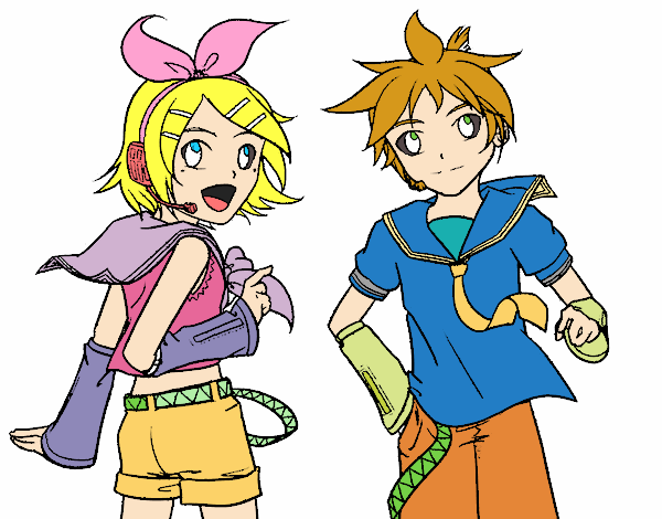 Rin y Len Kagamine Vocaloid