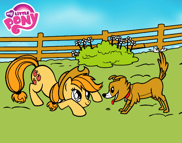 Applejack y Winona