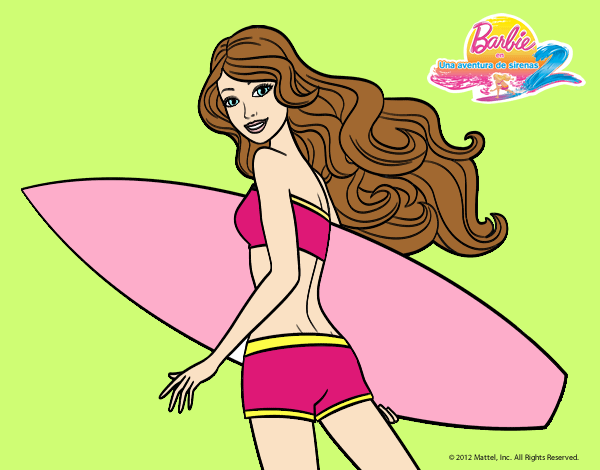 Barbie surfera