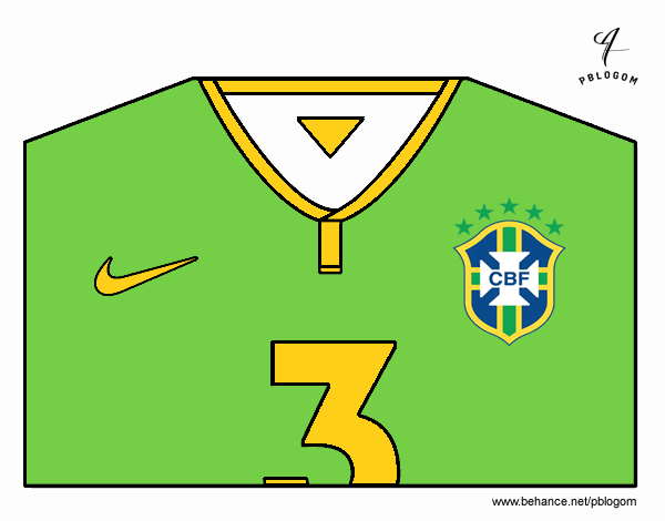 Camiseta del mundial de fútbol 2014 de Brasil