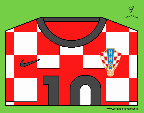 Camiseta del mundial de fútbol 2014 de Croacia