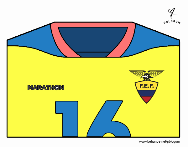 Camiseta del mundial de fútbol 2014 de Ecuador