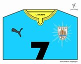 Camiseta del mundial de fútbol 2014 de Uruguay