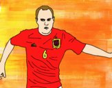 Iniesta con la Selección Española