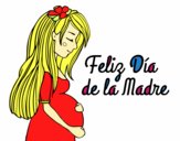 Mamá embarazada en el día de la madre