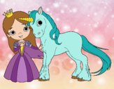 Princesa y unicornio