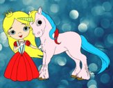 Princesa y unicornio