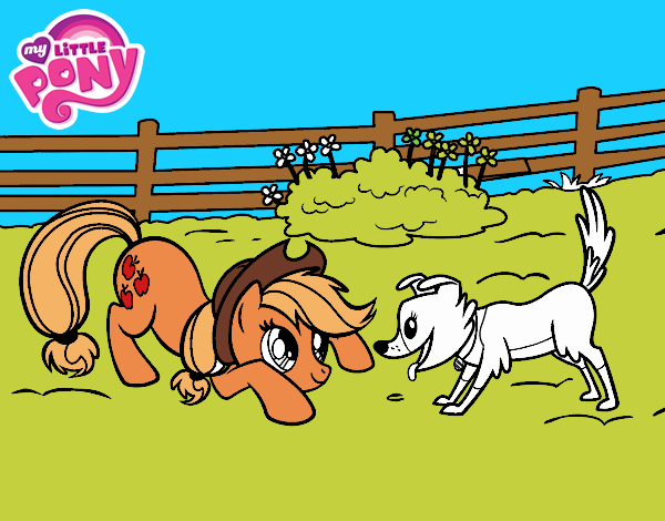 Applejack y Winona