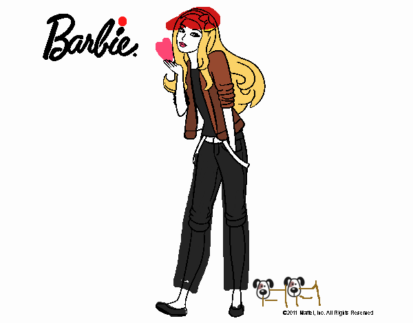 Barbie con look casual