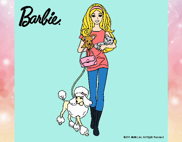 Barbie con sus mascotas