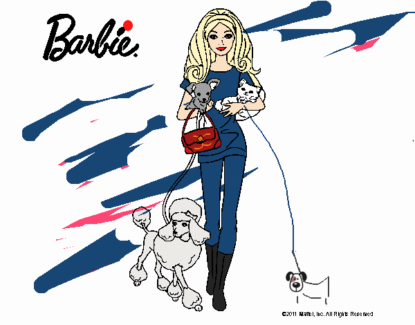 Barbie con sus mascotas