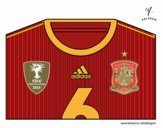 Camiseta del mundial de fútbol 2014 de España