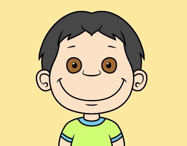 clipart de cara de niño pequeño