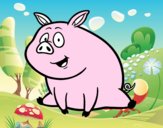 Cerdito de granja