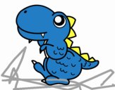 Estegosaurio de perfil