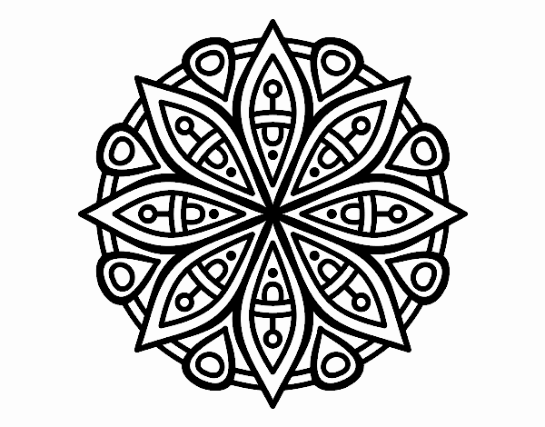 Dibujo de Mandala 33 para Colorear - Dibujos.net