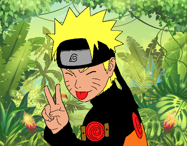 Naruto sacando lengua