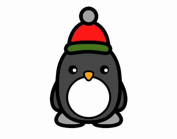 Pingüino navideño