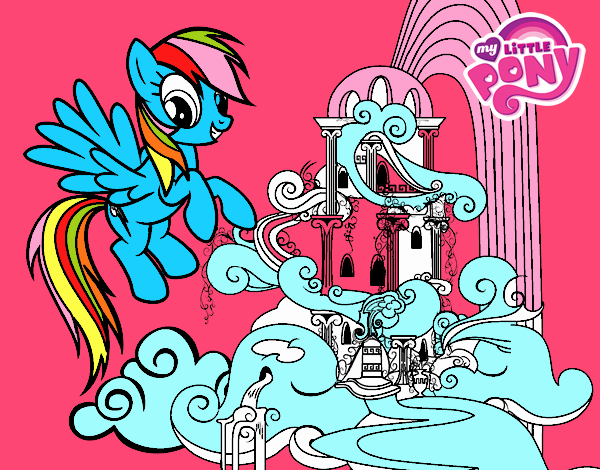 Rainbow Dash en su palacio