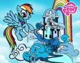 Rainbow Dash en su palacio