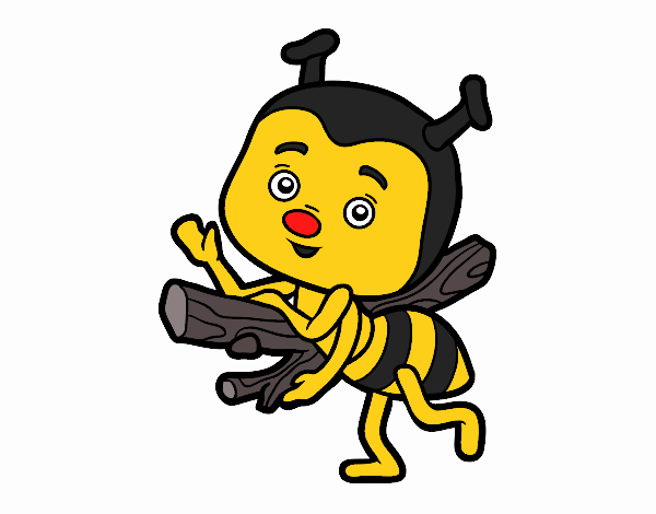 Abeja saludando