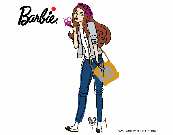 Barbie con look casual